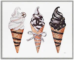 Fashion Brand Ice Cream Glam, 11 x 14 Inch Framed Gicle Print