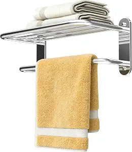 RUACQ 18 Inch Towel Racks for Bathroom Wall Mounted, Chrome