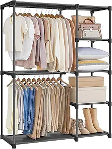 SONGMICS Portable Closet, Freestanding Closet Organizer, Clothes Rack