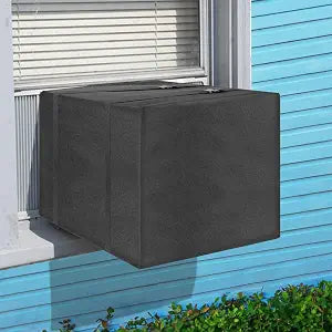 Air Conditioner Covers For Window Units Ac Covers For Outside Unit Winter Outdoor Heavy Duty Waterproof Insulation Defender With Adjustable Straps 25.5"W x 17"H x 20.5"D Inches