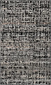 Garland Rug Rumba Indoor Floor Rug Area Rug Black/Earth Tones 3 Ft. X 5 Ft. Modern Abstract Area Rug  Soft, Anti-Skid,Carpet for Living Room, Bedroom, Dining Room, Farmhouse, Nursery