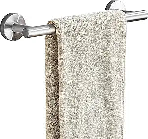 Towel Bar, 12-Inch Hand Towel Holder, Bathroom Accessories SUS304 Stainless Steel Towel Rack, Bath Hardware Brushed Nickel, Wall Mounted