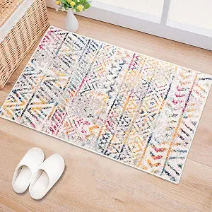 Rugshop Boho Geometric Area Rug for Entryway, Kitchen Multi 2' x 3'
