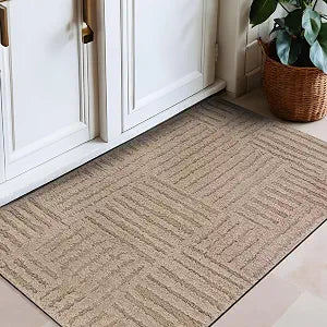 Rugshop Basket Weave Soft Shag High-Low Area Rug, 2' 3" x 4' Beige