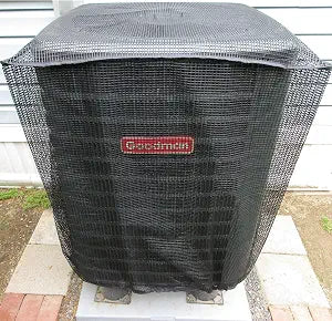 Full Mesh Air Conditioner Cover  AC Cover Designed to Protect Coils from Clogging - Leaves, Grass, dust and Debris - Outdoor Protection