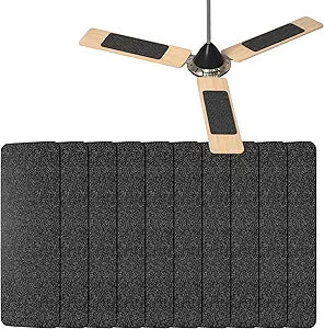 10 Pack Ceiling Fan Filters for Fan Blades, Activated Coconut Carbon