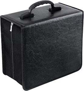 CD/DVD Portable Storage Binder with Handle, 400Capacity