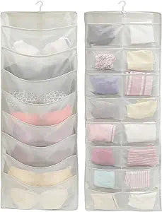 Simple Houseware 24-Pocket Double-Sided Hanging Closet Organizer