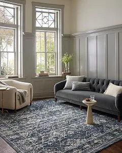 Loloi Magnolia Home Gigi Navy/Stone 2'-7" x 4' Accent Rug
