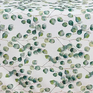 SARO LIFESTYLE Eucalyptus Leaf Tablecloth, Eucalyptus, 70"