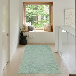 Nourison Home Practical Solutions Blue Green 3' x 5' Area Rug - Easy Clean, Non Shedding, Bed Room, Living Room, Dining Room, Kitchen (3' x 5')