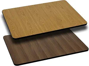 Flash Furniture 30x24 in Laminate Reversible Rectangular Table, Natural