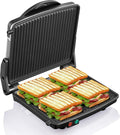 Elysium Panini Press Grill, 4 Slice Sandwich Maker with 180 Open Design