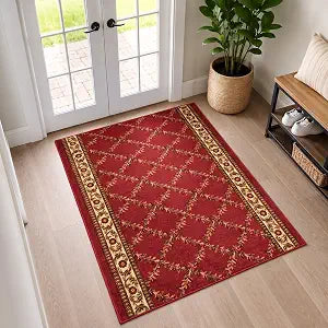 Ottomanson 3x5 Area Rugs  Ultra-Thin Entryway Rug
