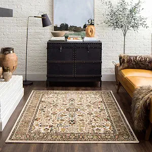 Mohawk Home Celine Traditional Ornamental Off White 2' X 4' Area Rug Perfect for Living Room, Dining Room, Office, Kitchen, Entryway, Hallway