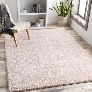 Livabliss Artistic Weavers Anita Bohemian Shag Area Rug, 2' x 3', Blush