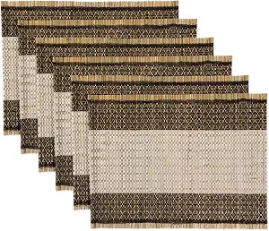 DII Urban Cactus Kitchen Collection, Placemat Set, Urban Reed, 6 Piece