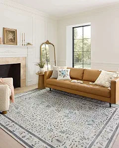 Loloi Rifle Paper Co Maison Wisteria Cream 2'-0" x 5'-0" Accent Rug