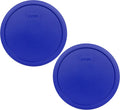 Pyrex 7403-PC 10-Cup Cadet Blue Food Storage Lid (2-Pack) - Made in USA