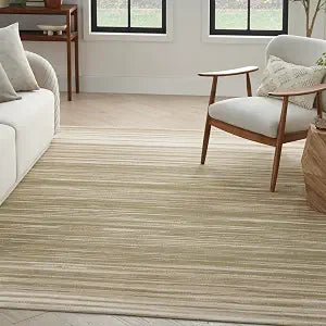 Nourison Home Jubilant Green Ivory 4' x 6' Area Rug - Easy Clean, Non Shedding, Bed Room, Living Room, Dining Room, Kitchen (4' x 6')