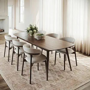 nuLOOM Caria Bordered 6' x 9' Machine Washable Area Rug for Living Room Bedroom Dining Room, Peach