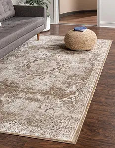 Unique Loom Chateau Collection Area Rug - Roosevelt (2' 2" x 3' 1" Rectangle, Khaki/ Beige)