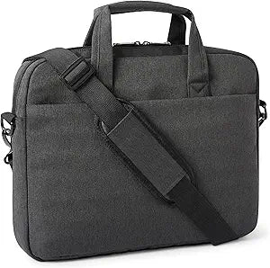 Amazon Basics 15.6-Inch Laptop Bag for Women and Men, Computer and Tablet Messenger Bag, Black