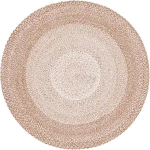 SAFAVIEH Braided Round Rug 3', Beige BRD807B