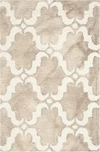 SAFAVIEH Dip Dye Collection Accent Rug - 2' x 3', Beige & Ivory, Handmade Moroccan Watercolor Wool, Ideal for High Traffic Areas in Entryway, Living Room, Bedroom (DDY536G)