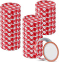 48pcs/24Set Regular Mouth Canning Lids Bands Split-Type for Mason Jar