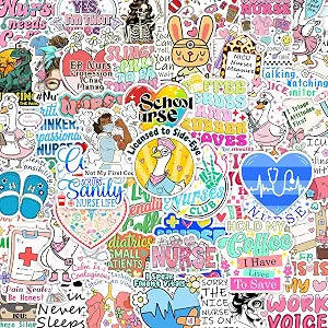 200 Pcs Funny Nurse Stickers for Laptop, Cups, Planner, and Computer  Nurse Gifts for Women and Healthcare Workers, Cute Healthcare Stickerss