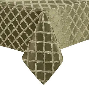 Lenox Laurel Leaf Tablecloth, Loden - 70" W x 86" L