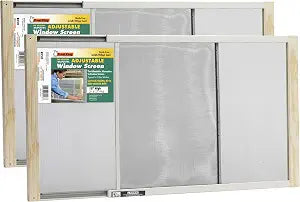 Frost King 2AWS1537 WB Marvin Adjustable Window Screen, 15in High x Fits 21-37in Wide (2 Pack)