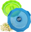 Masontops Bean Screen Plastic Mason Jar Sprouting Lids Mason Jar Sprouting Kit - For Growing Broccoli Seeds, Alfalfa, Mung Bean Sprouts - Wide Mouth Seed Sprouting Jar Lids Sprouting Kit Mason Jar