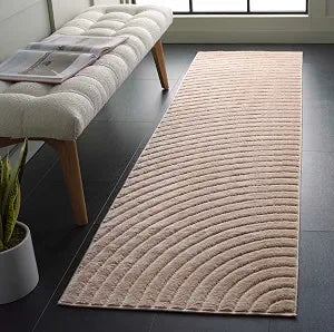 SAFAVIEH Selena Collection Runner - 2'2" x 8', Beige, Non-Shedding & Easy Care, Ideal for High Traffic Areas in the Living Room, Dining, Bedroom (SLE664B)