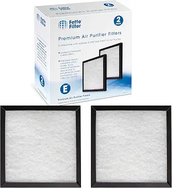 Fette Filter - Pack of 2 Replacement Filters Compatible with Holmes Filter E Activated Carbon & Multi Layer Replacement Filter, Compatible with Holmes E HAP116Z, HAPF115 Air Purifier Models.
