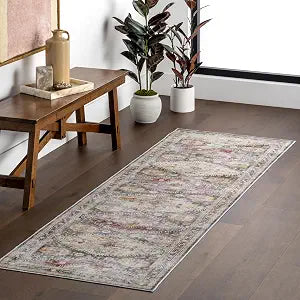 nuLOOM Rora Sage Medallion Washable Runner Rug, 2' x 8'
