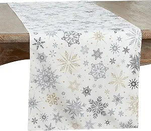 Snowflakes Design Table Runner