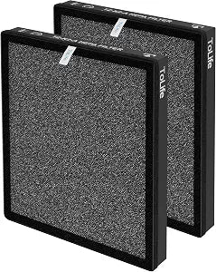 ToLife TZ-K2 Air Purifier Replacement Filter, 3-in-1 High-Efficiency Activated Carbon Filter, TZ-K2-A, 2 Pack