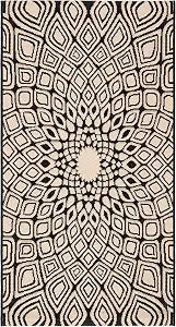 SAFAVIEH Washable Rug Outdoor Courtyard Collection - 2' x 3'7", Black & Beige, Non-Shedding & Easy Cleaning, Ideal for Patio, Front Door, Entryway, Doormat (CY6616-25621)