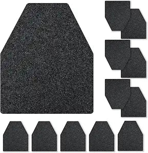 Laoha Dark Gray Non-Slip Urinal Mats 12 Count, High-Absorption Disposable Pads for Men's Bathroom Floor, Commercial Restroom Urine Guard Mats for Toilet Area, Keep Floor Dry & Clean