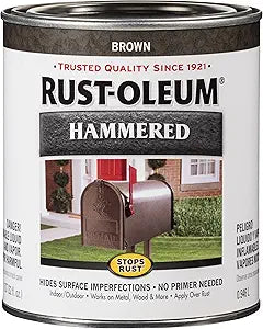 Rust-Oleum Stops Rust Brush On Protective Enamel Paint, Hammered Brown