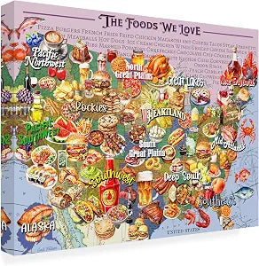 Wrapped Canvas Wall Art - Gail Fraser 'The Foods We Love' Wall Art for Living Room, Bedroom, or Office Dcor - 18x24