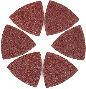 100pcs Triangle Sanding Pads Hook and Loop Sandpaper