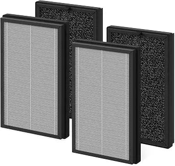 AP2 Replacement Filter Compatible with Airversa AP2 Purelle and Priestley PM1240B Air Purifier, 3-in-1 H13 True HEPA Filter with Activated Carbon, 4 Pack