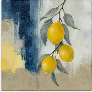 Stupell Industries Kitchen Lemons Hanging, 17 x 17 Inch Canvas Wall Art