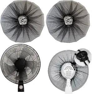Fan Covers for 12 Inch Oscillating Table Fan,Mesh Cover for Kid Safe and Finger Protector,Reusable Dustproof Cover, 12" Round Desk or Stand Fan Safety Covers,(Not Included Fans),2 PKS