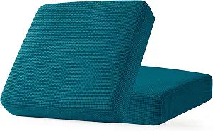 CHUN YI 2 Piece Couch Cushion Covers for Sofa, Small-2Pcs, Teal