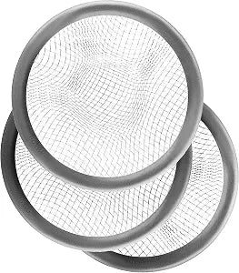 Hair Drainer Catcher Mesh, Bathroom Sink Strainer 3 Inch, Metal Drain Protector, Bath Drain Catcher, Toilet Drain Cover (Pack of 3)