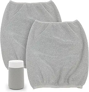 2-Pack Replacement Pre-Filter Cover for Blueair Blue Pure Mini Max Air Purifi-er, Gray Washable Fabric Filter, Traps Pet Dander, Pollen & Dust, Easy to Clean